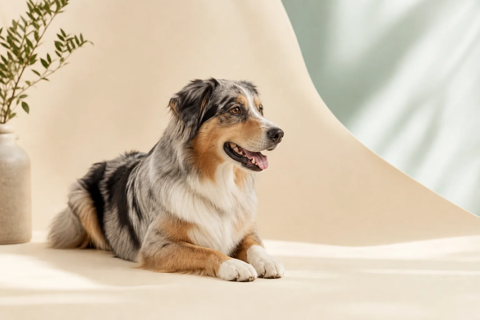 Ilustración editorial de bienestar para Glucosamina y colágeno para perros: componentes y expectativas reales