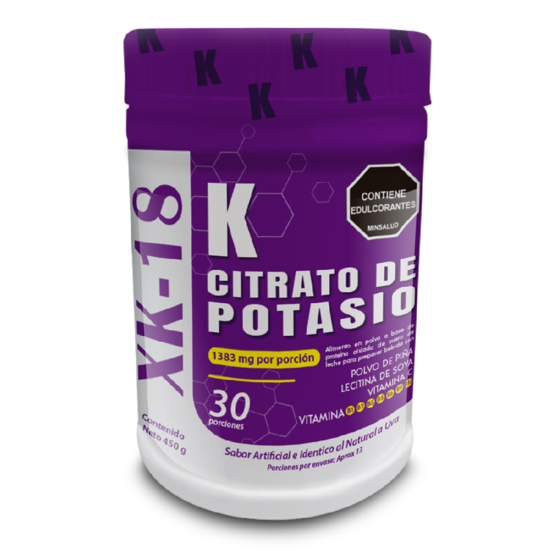Citrato de potasio en polvo XK- 18 x 450 g — 